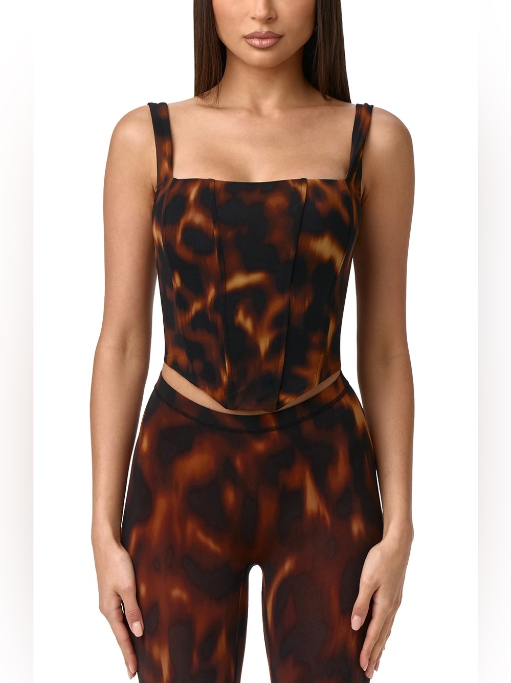 Naked Wardrobe Bare Body Tortoise Corset Top